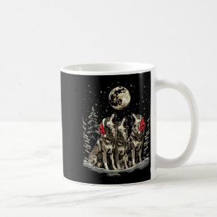 Wolf - Lustiges Frohe Weihnachten Santa Passende F Kaffeetasse