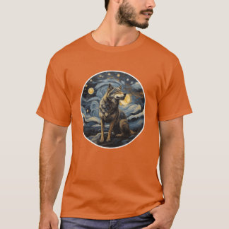 Wolf-Malerei Tierdesign Junge T-Shirt