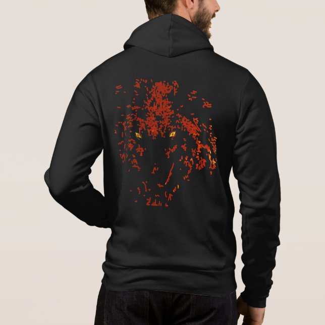 wolf man hoodie (Rückseite)