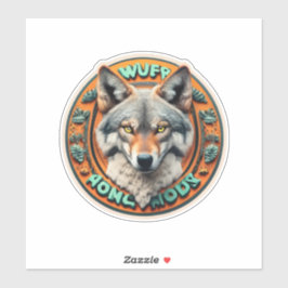 Wolf Mandala für Wolf Lover Wolf Liebe Stickers Aufkleber