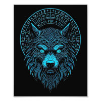Wolf Mask Odin Runes Norse Compass Viking