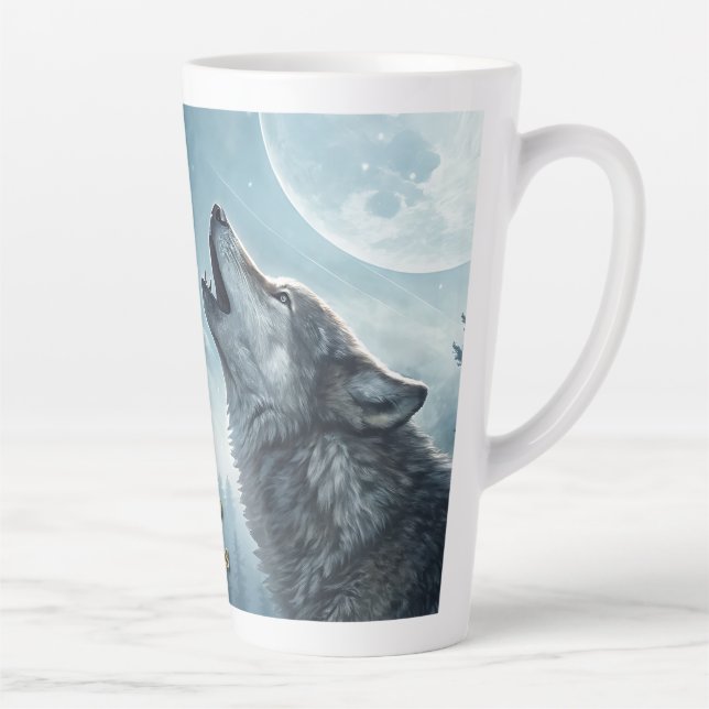 Wolf (matching journal available) milchtasse (Rechts)