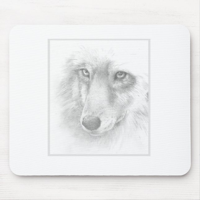 Wolf-Mauspad Mousepad (Vorne)