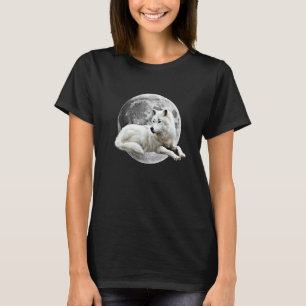 Wolf Mond Motiv Pack Wild Lupus Farbige Wölfe 1 T-Shirt