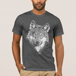 Wolf-Monochrom-T - Shirt