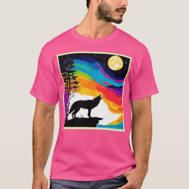 Wolf Moon Howl Art T-Shirt