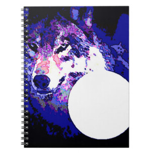 Wolf & Moon Notebook Notizblock