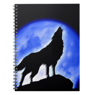 Wolf & Moon Notebook Notizblock