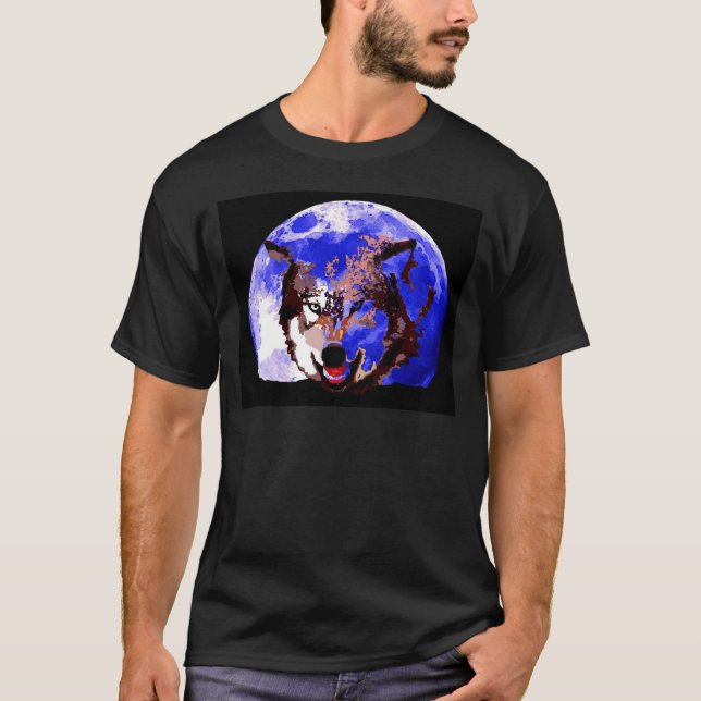 Wolf & Moon T-Shirt (Vorderseite)