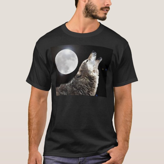 Wolf & Moon T-Shirt (Vorderseite)