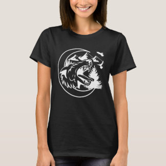 Wolf Moon Wild Mountain Wolf howling Animal Night  T-Shirt