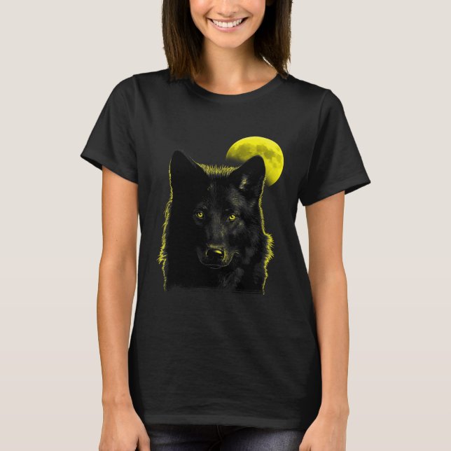 Wolf Moon Wolf in Moonlight  1 T-Shirt (Vorderseite)