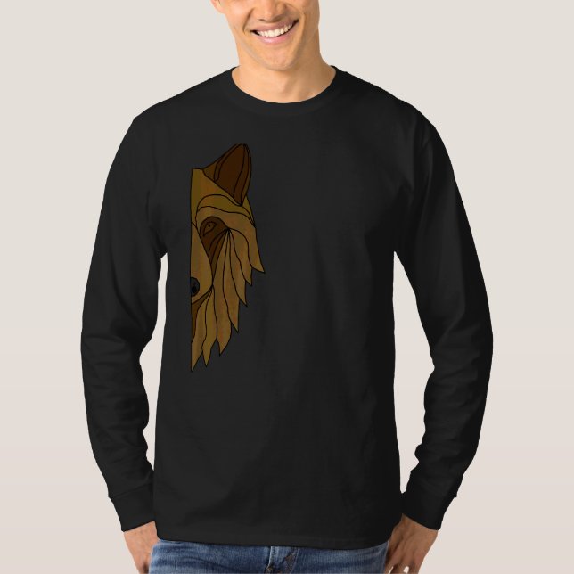 Wolf Motif Predator Face Wolfs 2 T-Shirt (Vorderseite)
