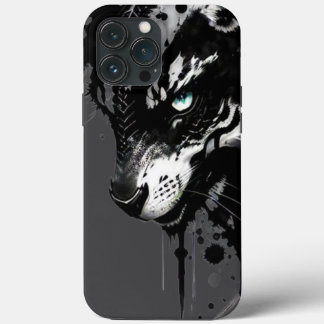 Wolf-Motiv-Handyhülle Ein wildes Schwarz-Weiß-Desi Case-Mate iPhone Hülle