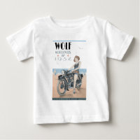 Wolf Motorcycle Baby T - Shirt