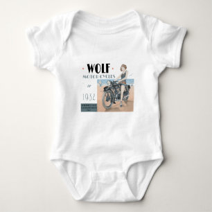 Wolf Motorräder Baby Bodysuit Strampler