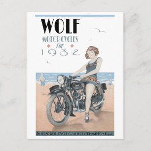 Wolf Motorräder Postcard Postkarte