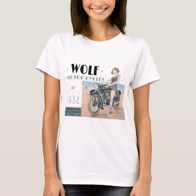 Wolf Motorräder T - Shirt (Vorderseite)