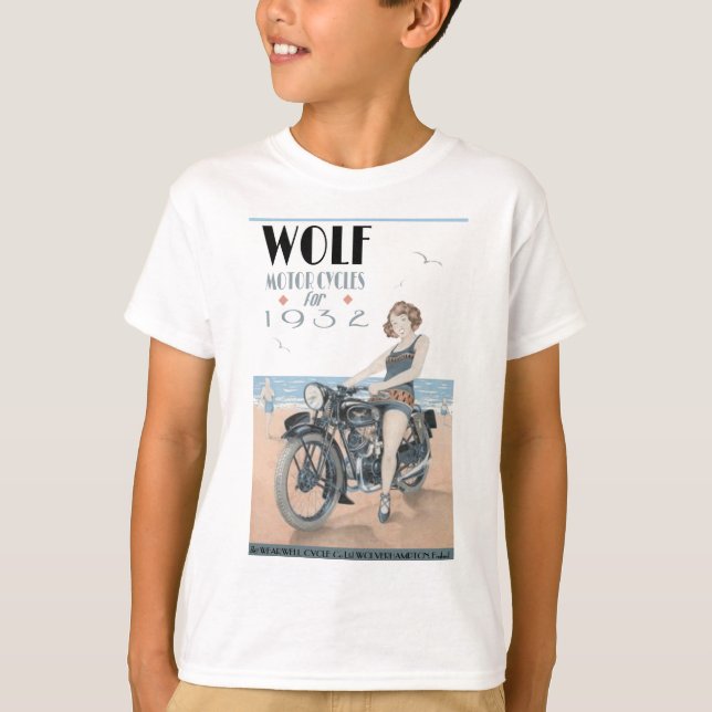 Wolf Motorräder T - Shirt (Vorderseite)