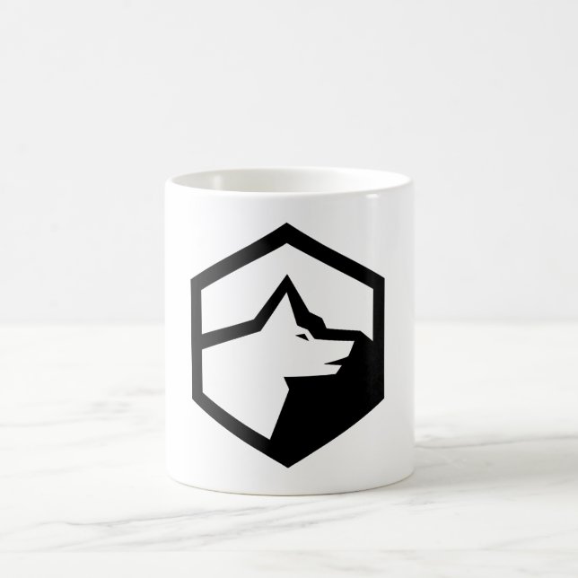 Wolf Mountain Homestead Logo Kaffeetasse (Mittel)