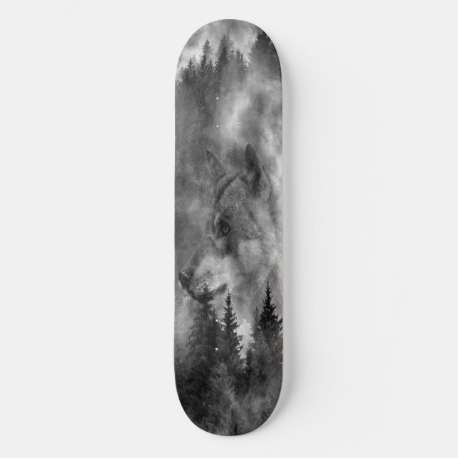 Wolf mountain Skateboard (Vorderseite)