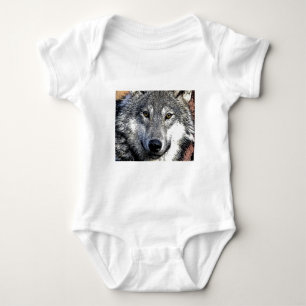 Wolf mustert Grafik Baby Strampler