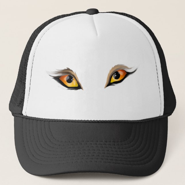 Wolf mustert Hut Truckerkappe (Vorderseite)
