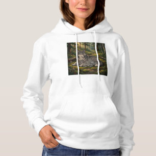 Wolf Mutter und Welpen Hoodie