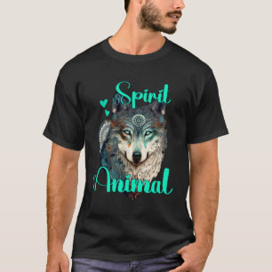 Wolf My Spirit Animal Wolves Niedliches Bohemische T-Shirt