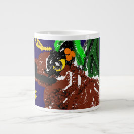 Wolf Nacht Freudenspass Jumbo-Tasse