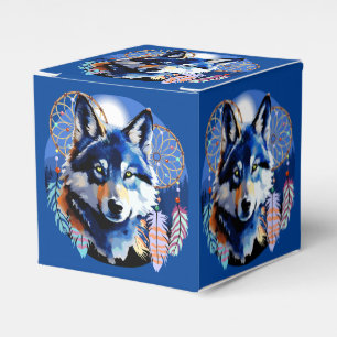 Wolf Native Animal Spirit Geschenkschachtel