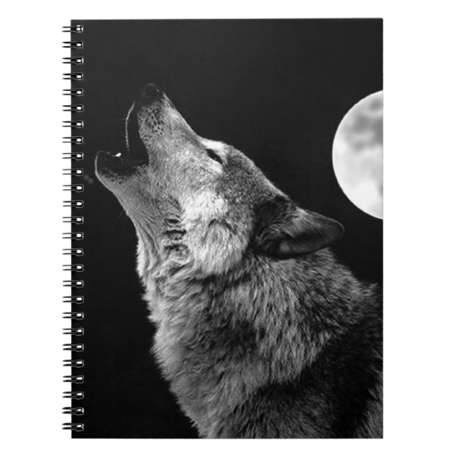Wolf & Night Notebook Notizblock (Vorderseite)