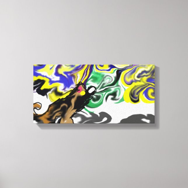 Wolf night stary  leinwanddruck (Vorderseite)