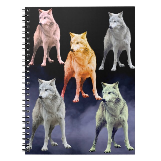 Wolf-Notizbuch Notizblock (Vorderseite)