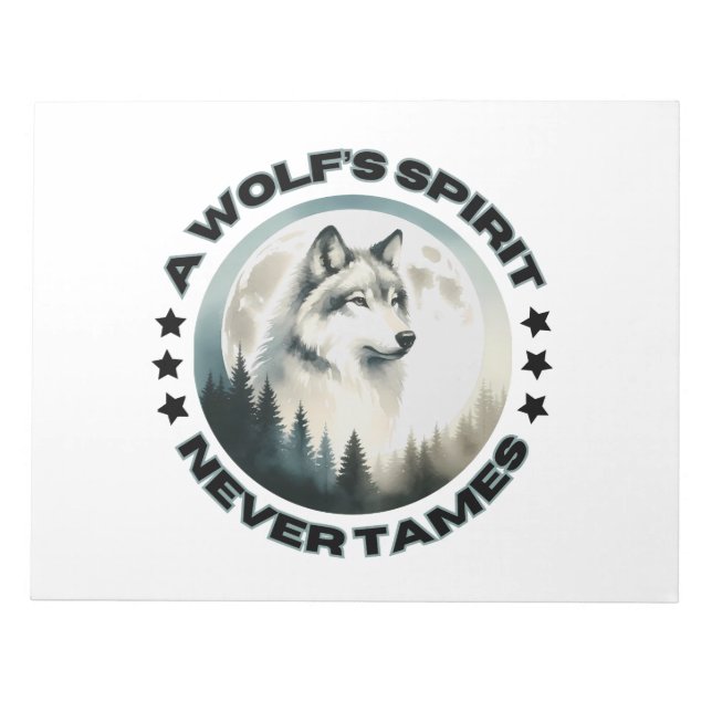 Wolf Notpads Notizblock (Vorderseite)
