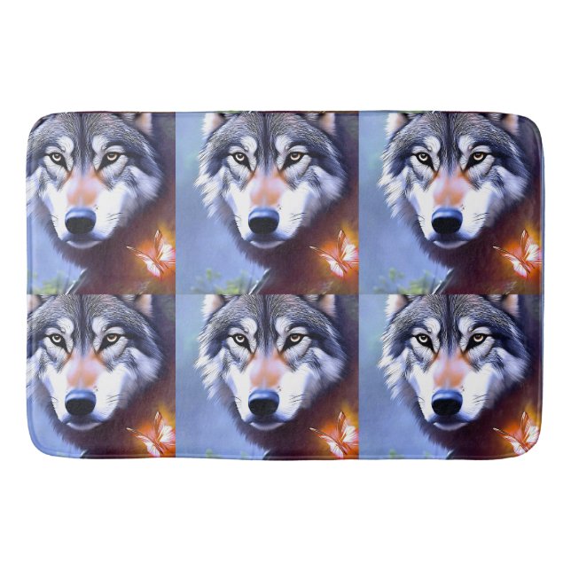 Wolf Öl färbt das Wesen der Schönheit, Badematte (Vorderseite)