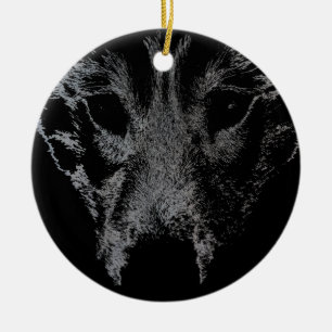 Wolf Ornament Personalisiert Wolf Pup Decoration