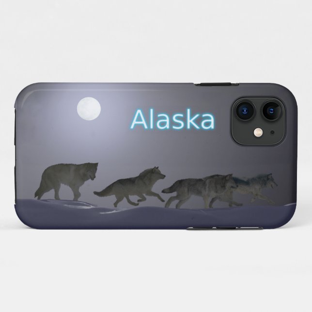 Wolf Pack - Alaska Case-Mate iPhone Hülle (Rückseite (Horizontal))