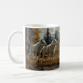 Wolf Pack am See Kaffeetasse