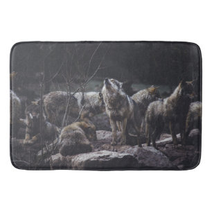 Wolf Pack Badematte