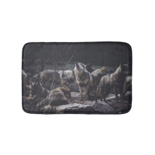Wolf Pack Bath Mat Badematte