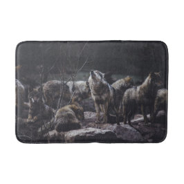 Wolf Pack Bath Mat Badematte