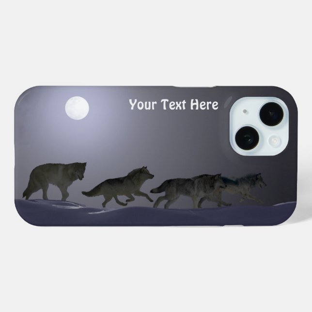Wolf Pack - Brillante Nacht Case-Mate iPhone Hülle (Rückseite (Horizontal))
