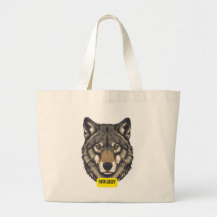 Wolf. Pack Daddy Jumbo Stoffbeutel