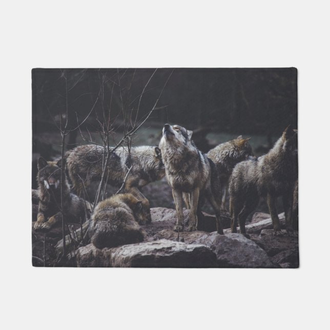 Wolf Pack Doormat Fußmatte (Vorderseite)