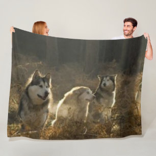 WOLF PACK FLEECEDECKE