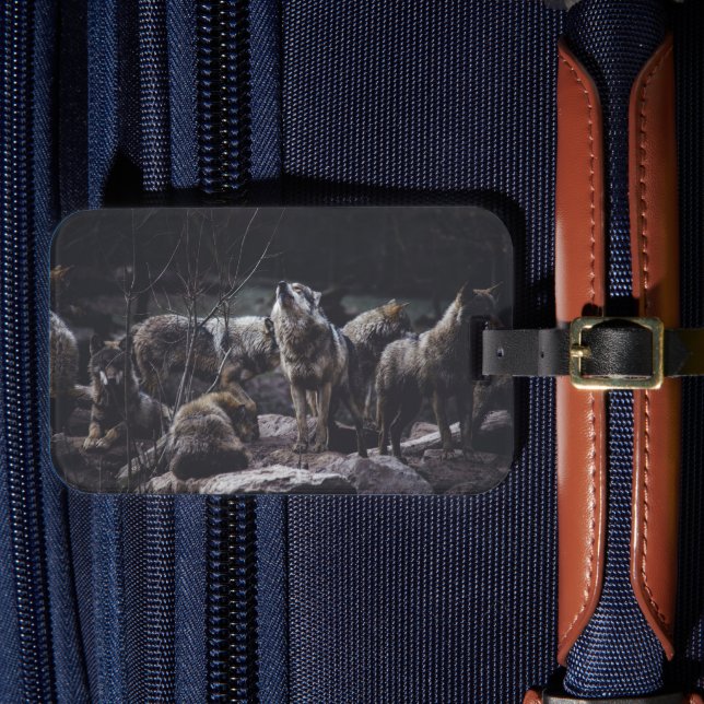 Wolf Pack Gepäcktag Gepäckanhänger (Vorderseite Insitu 4)