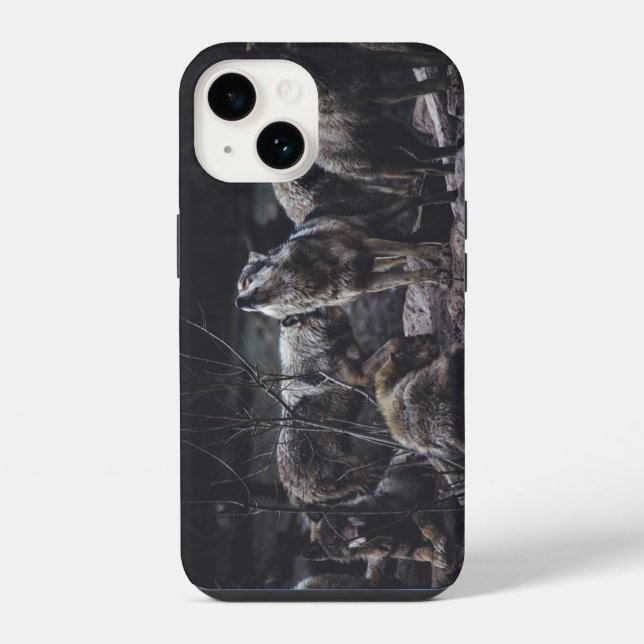 Wolf-Pack-iPhone-14-Hülle iPhone 14 Hülle (Rückseite)