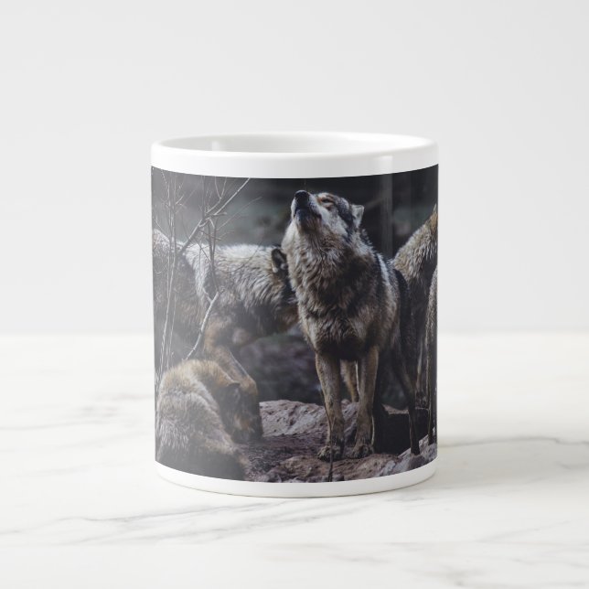 Wolf Pack Jumbo-Tasse (Vorderseite)