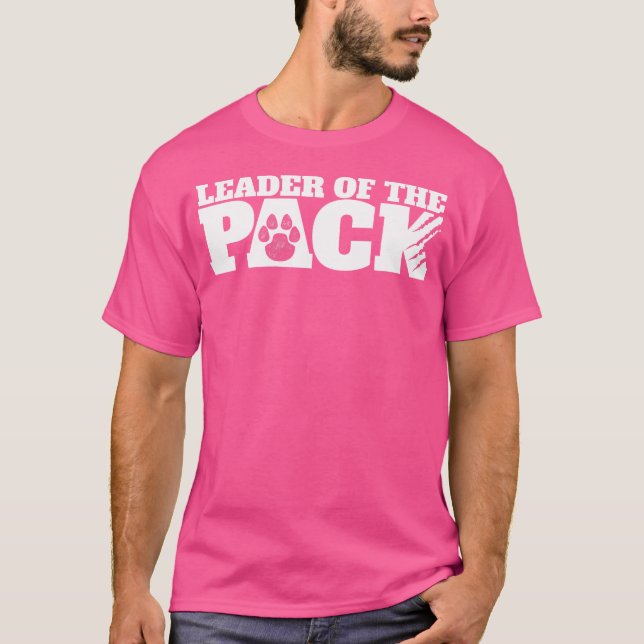 Wolf Pack-Leader der Pack-Paw-Print T-Shirt (Vorderseite)